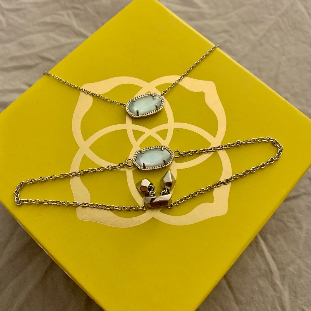 Kendra Scott Elisa Necklace and Elaina Bracelet Set